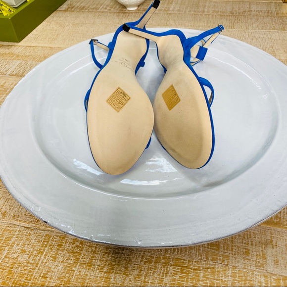 NWT Jimmy Choo cobalt clue suede ankle wrap sandal - Picture 6 of 7